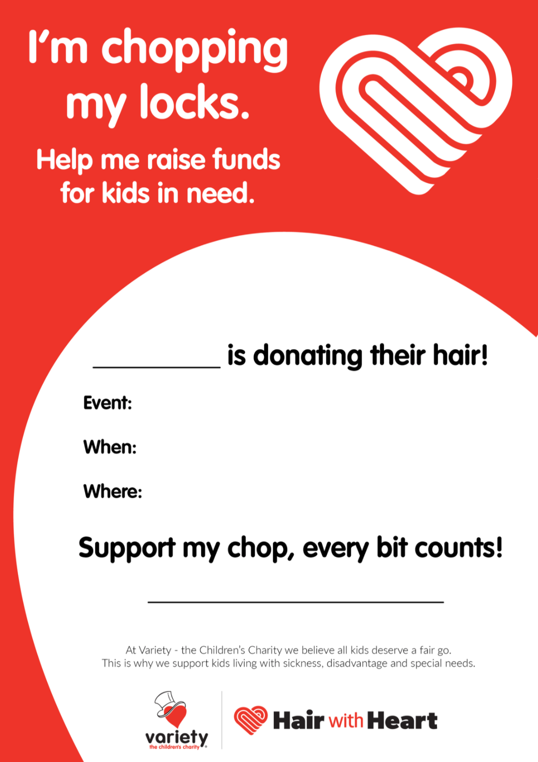 Fundraising Event Poster